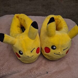 Pokemon Pikachu Yellow Kids Slippers